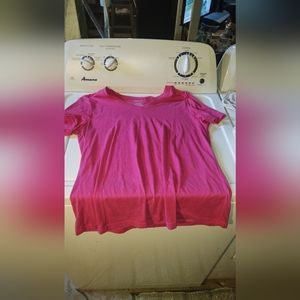 Time and Tru v neck pink shirt